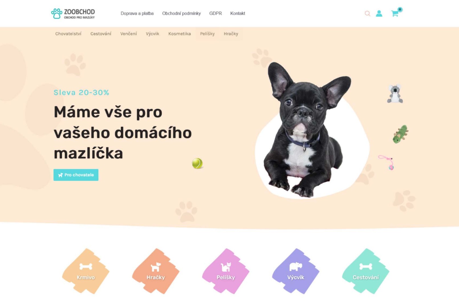 Zoobchod.cz - Úvodní strana